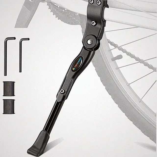 Adjustable Aluminium Bike Kickstand - Black