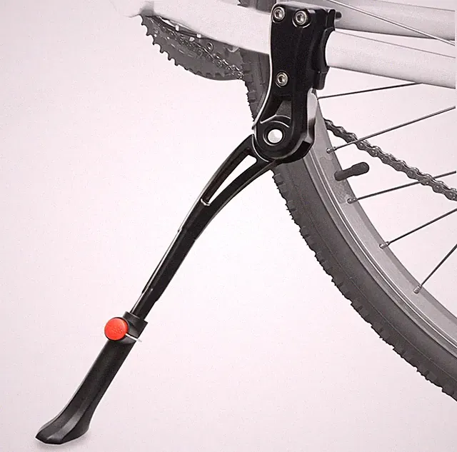 Adjustable Aluminum Alloy Bicycle Kickstand for 24"-28" Bikes - Black