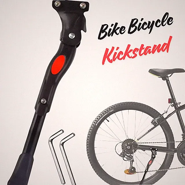 Adjustable Bicycle Kickstand Non-Slip Easy Bike Side Kick Stand for Most 16"-26"