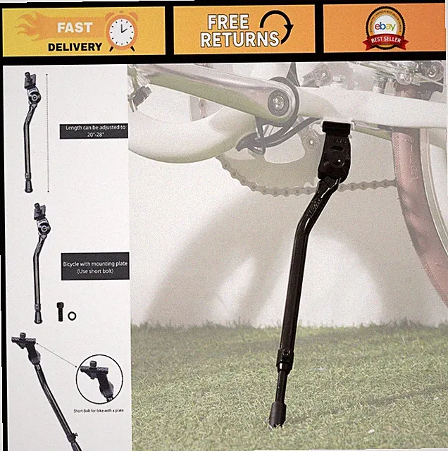 Aluminum Alloy Center Mount Kickstand for 20"-28" Mountain, Road, BMX & Kids' Bi