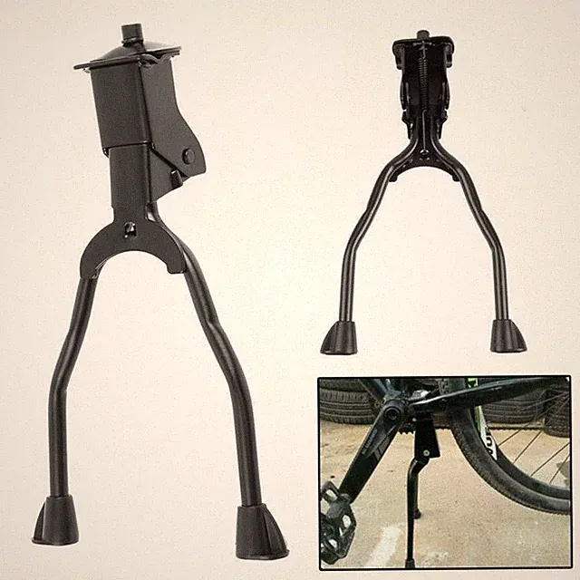 Bicycle MTB Aluminum Kick Stand Mountain Bike Kickstand Double Leg Center Mount