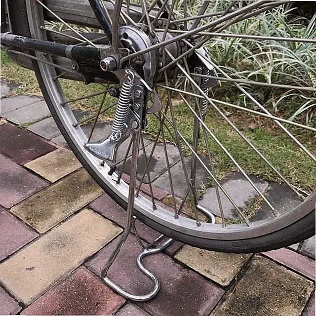 Bike Bicycle Drop Stand Kickstand 26'' Cruiser Traditional Chrome
