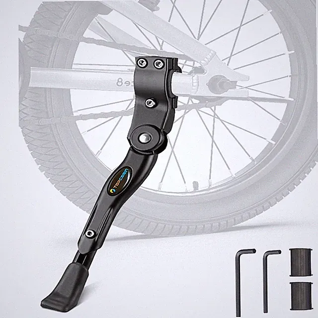 Bike Kickstand Adjustable Aluminium Alloy children Bicycle Kickstand Bikes Si...