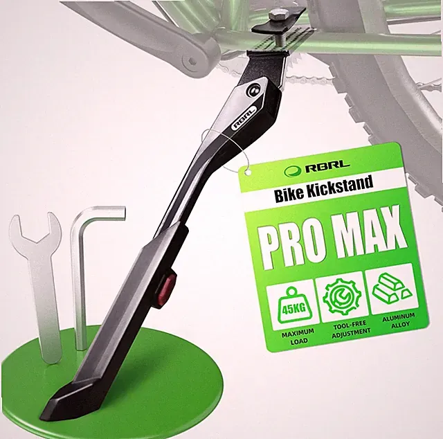 Bike Kickstand Center Mount 24–29 Inch, Height Adjustable Kick Stand for E