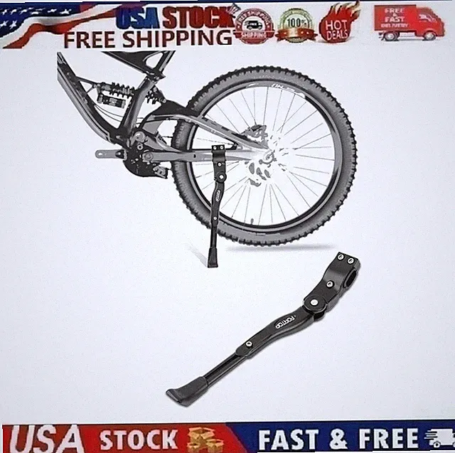 Bike Kickstand for Adult Bicycle, Adjustable Aluminum Bicycle Stand Open Box