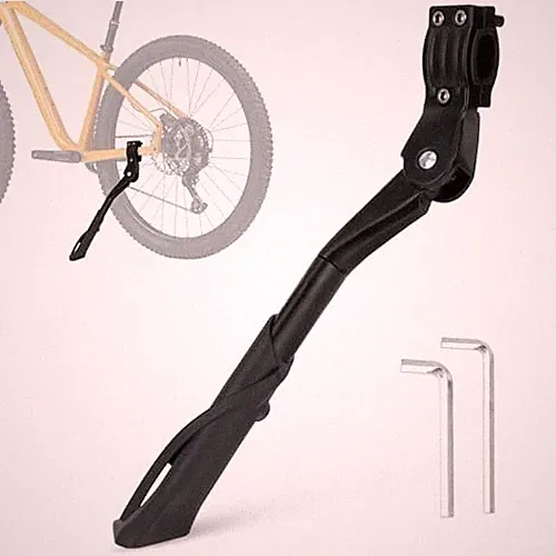 E Bike Kickstand for Adult Bikes, Adjustable Ebike Kickstand Heavy Duty