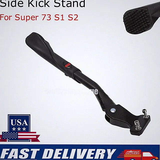 Ebike Kickstand Non-slip Kick Side Stand Fit for Super 73 s1 s2 Electric Bike