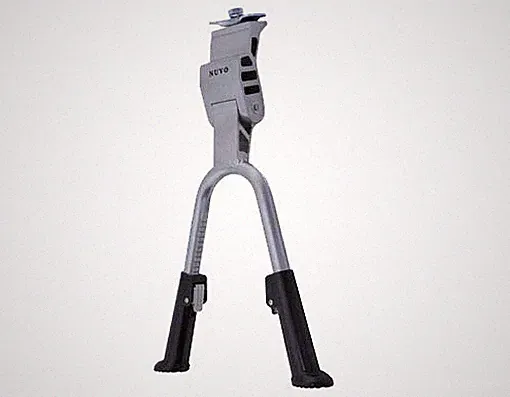 Nuvo Adjustable Alloy Double Bicycle Kickstand Silver MTB BMX Cruiser Bike