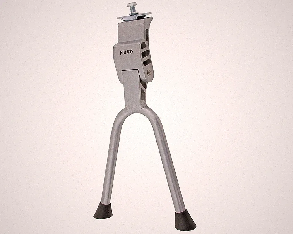 NUVO Bicycle Silver Alloy Double Kickstand For 26" Bicycles Cruiser Bike Part