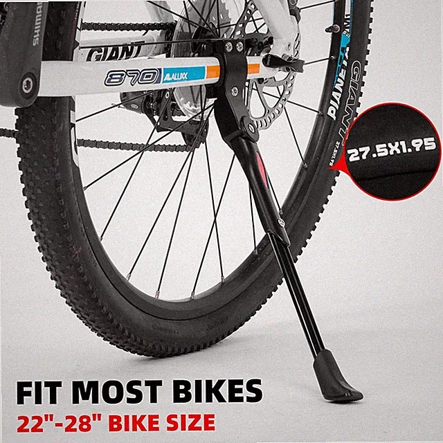 ROCKBROS Road Bike Kickstand Adjustable Aluminum Alloy Stand for 22" Bikes